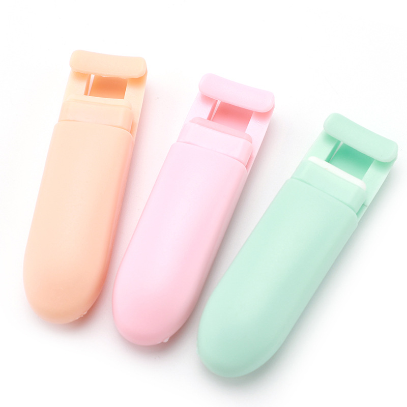 Mini Rizapestañas Portátil de Plástico, Sin Pellizcar, Clip de Pestañas de Gran Ángulo