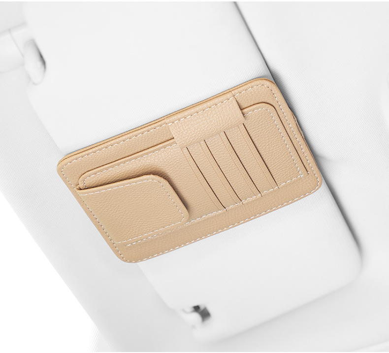 Car sun visor storage multifunctional car glasses holder car supplies complete bill card holder storage bag