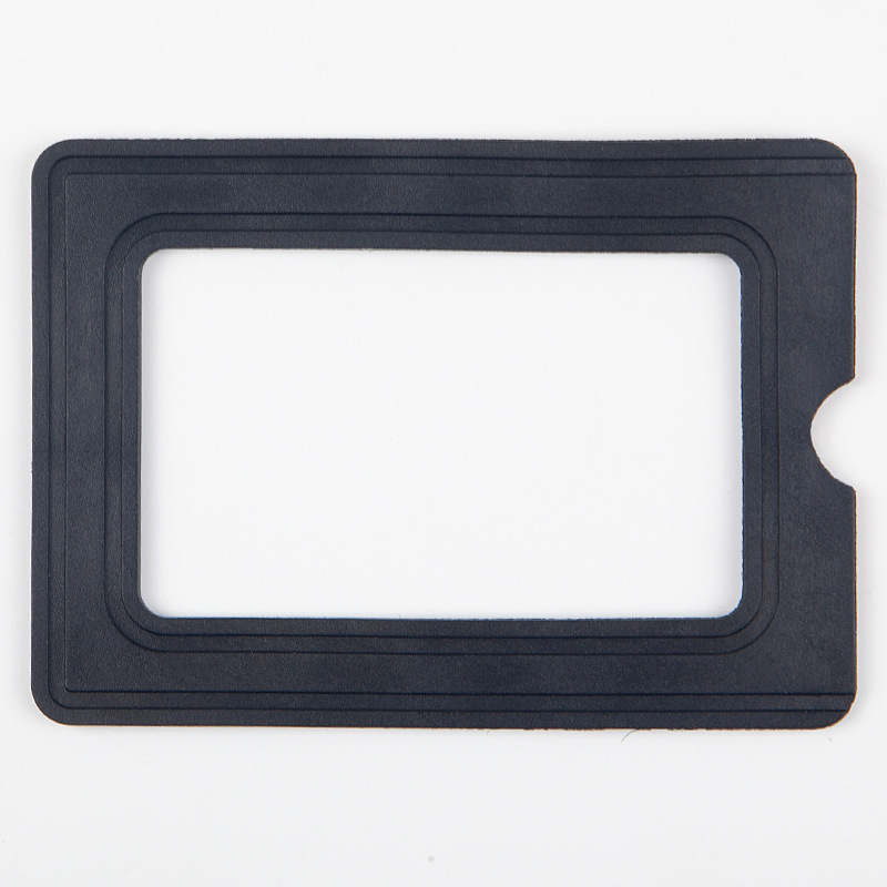 Cubierta de tarjeta de tarjeta de trabajo magnética suave fácil de tirar de la tarjeta de identificación negra cubierta protectora de tarjeta de identificación de empleados cubierta de tarjeta