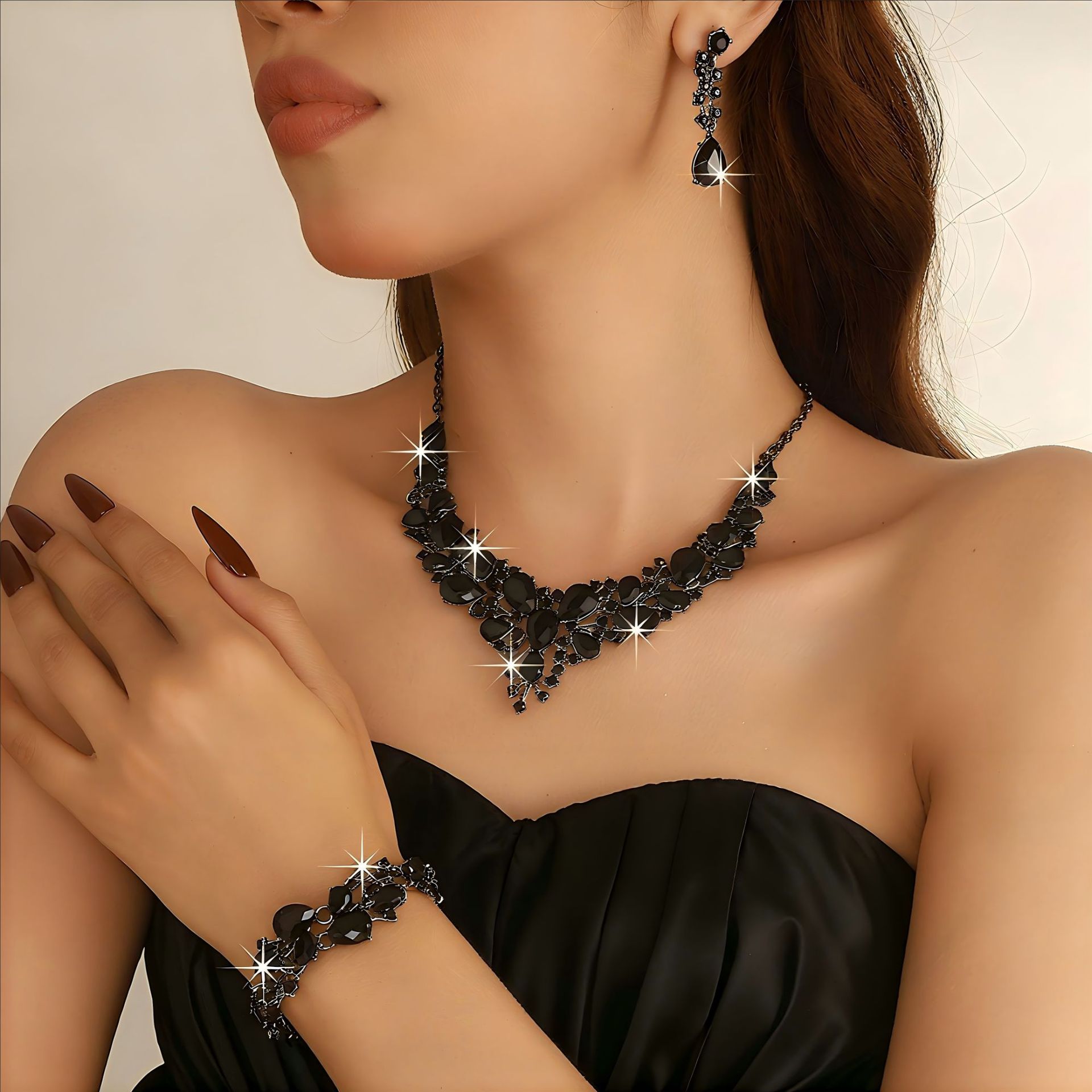 25273 gun black three-piece set