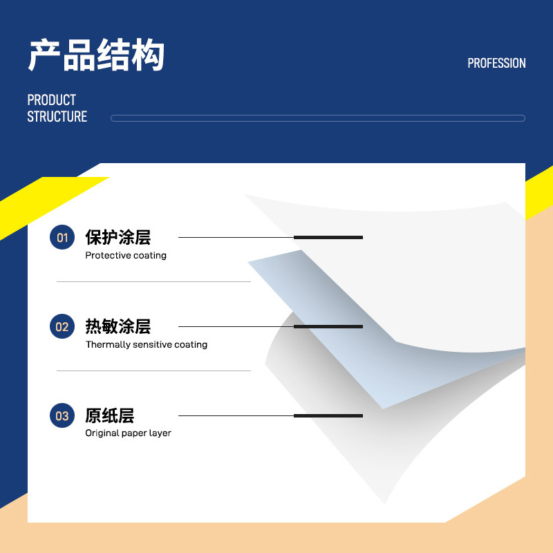 Papel Térmico para Recibos Viment 80x80, Papel para Impresora de Supermercado, Recibo para Llevar, 55g, Longitud 80 Metros