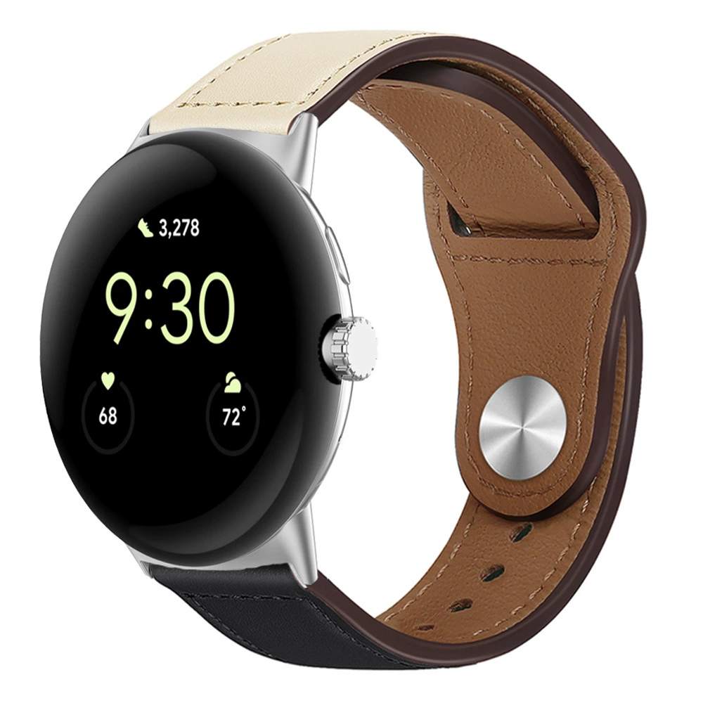 Подходит для ремешка Google Watch Pixel Watch4 PU кожа ремешок Pixel3 представитель кожаный мягкий кожаный стильный сменный ремешок