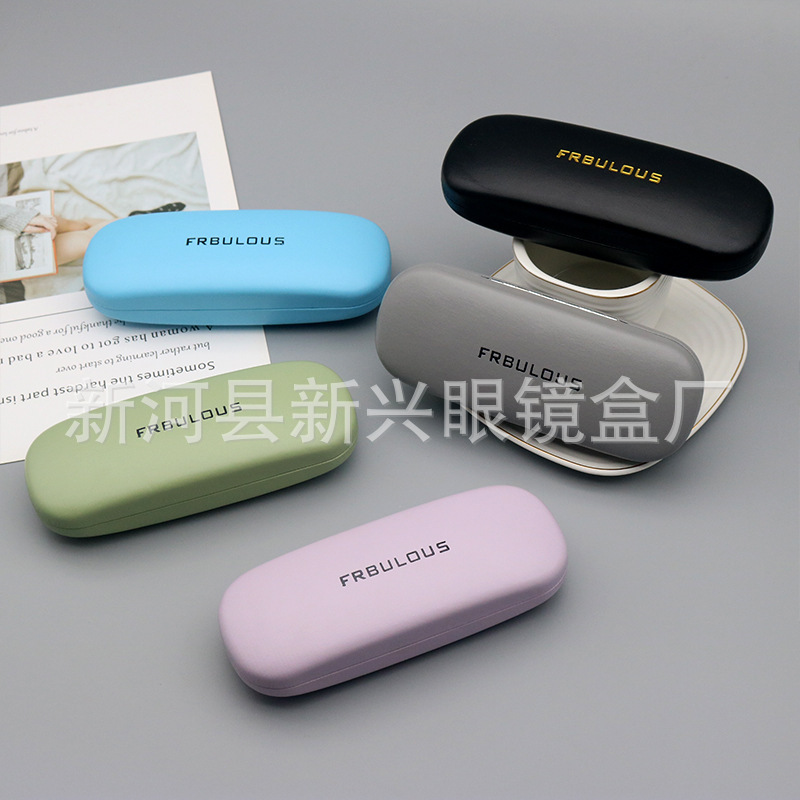 Glasses Case Wholesale with Spray-Painted Simple Plain Pattern Cartoon Style Glasses Storage Frame Box Cute Student Glasses Case Glasses Case Wholesale with Spray-Painted Simple Plain Pattern Cartoon Style Glasses Storage Frame Box Cute Student Glasses Case