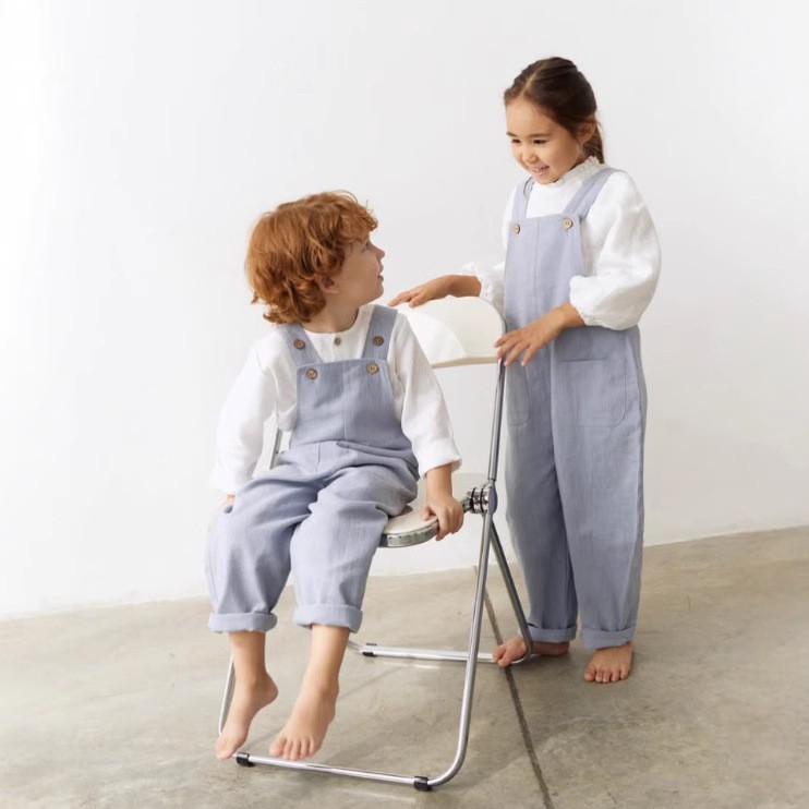 Brand children's summer adjustable overall