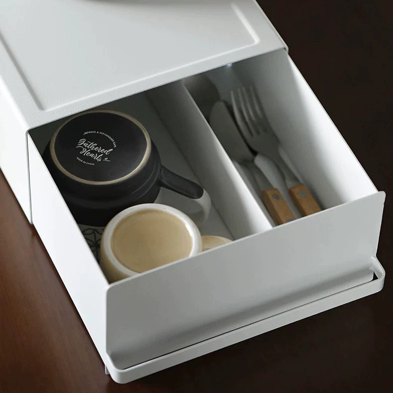 [Переводить как] Table Coffee Pot and Storage System with Tea Bag Organizer in White or Black