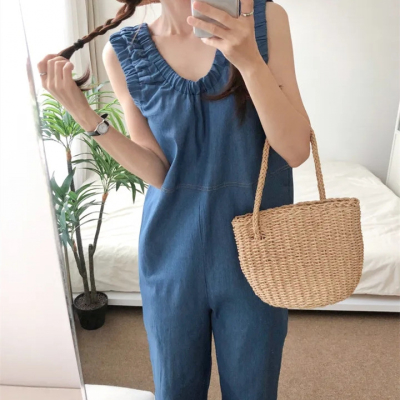 Summer brand design denim overall