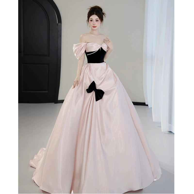 Вечернее платье для женщин высокого уровня Чувство взрослой принцессы юбка банкета