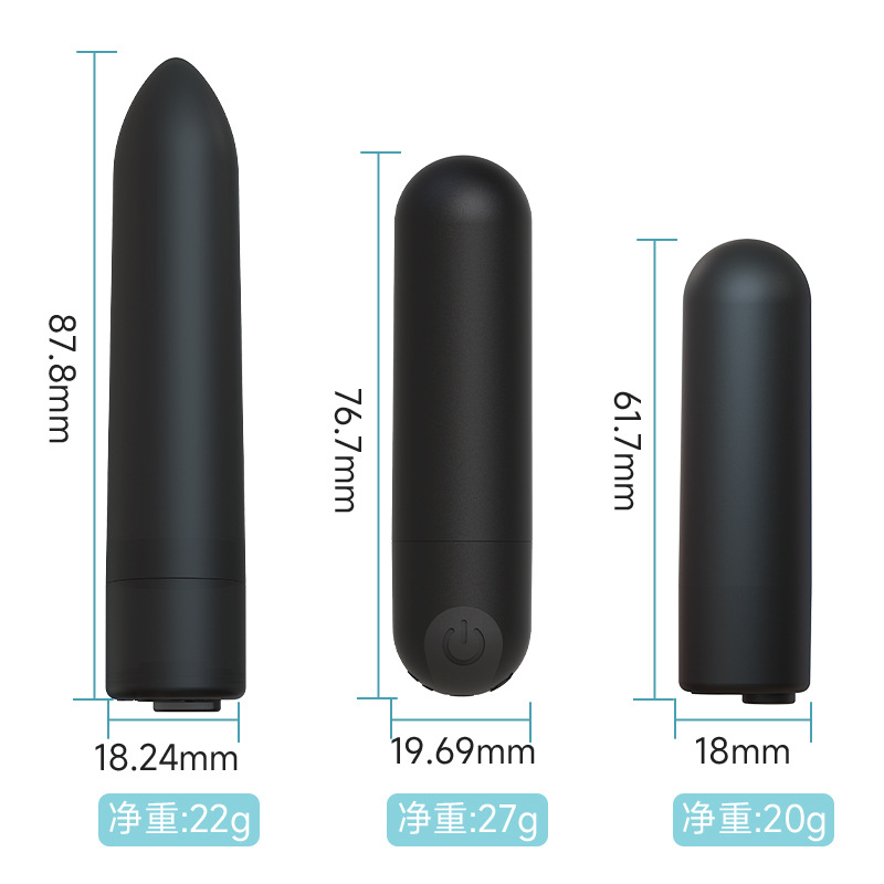 Mini vibrador recargable con forma de bala, con 10 frecuencias, masajeador femenino silencioso, huevo vibrador con diseño silencioso.