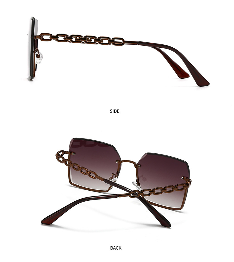 Cross-Border Export New Modern Retro Square Frame Rope Decorative Sunglasses Ins Style Street Style Big-Name Sunglasses 2515_voghion.com