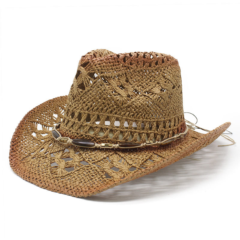 Vintage Sun Hat New Style Travel Sunshade Casual Versatile Beach Spring Summer Foreign Trade Retro Denim Straw Hat For Men And Women_voghion.com
