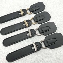 高档裁线金属皮对扣皮袢时尚PU皮扣外套搭扣服装辅料