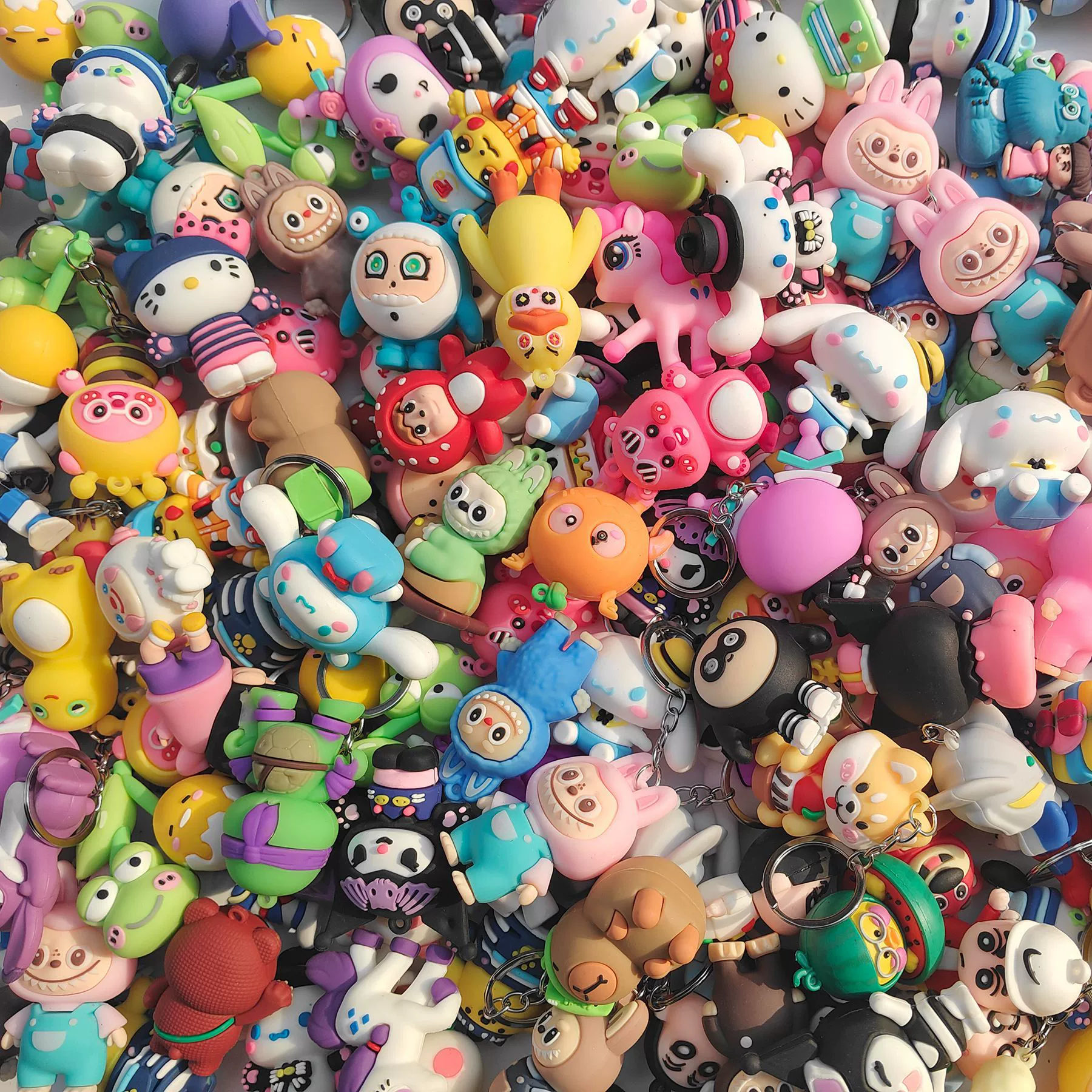 Doll PVC, keychain, cartoon hairpins, toy, pendant, handle, minifigure, new collection, internet celebrity, wholesale