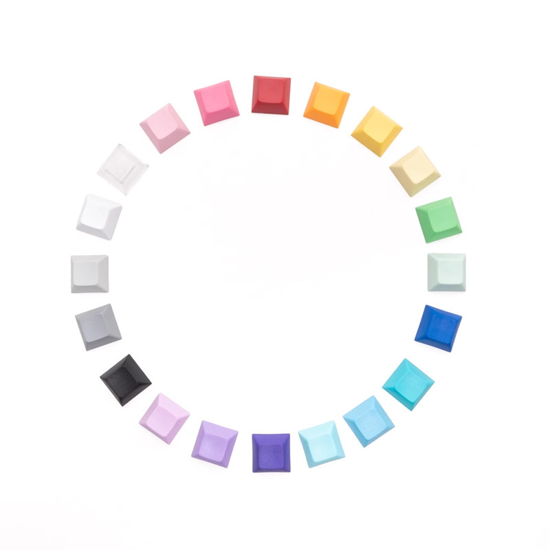 DSA7.42mm High Thickened 1.7mm Cross Chrysanthemum PBT Material Frosted Feel Mechanical Keyboard Multicolor Key Cap