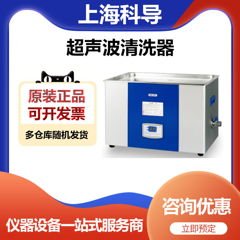 上海科导SK8200G低频带脱气超声波清洗器22.5L实验室仪器清洗机
