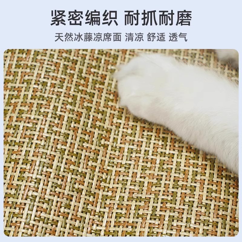 Alfombrilla para mascotas Alfombra para perros para gatos Alfombra de hielo de enfriamiento de verano Alfombra para gatos para dormir Suministros generales para mascotas para todas las estaciones