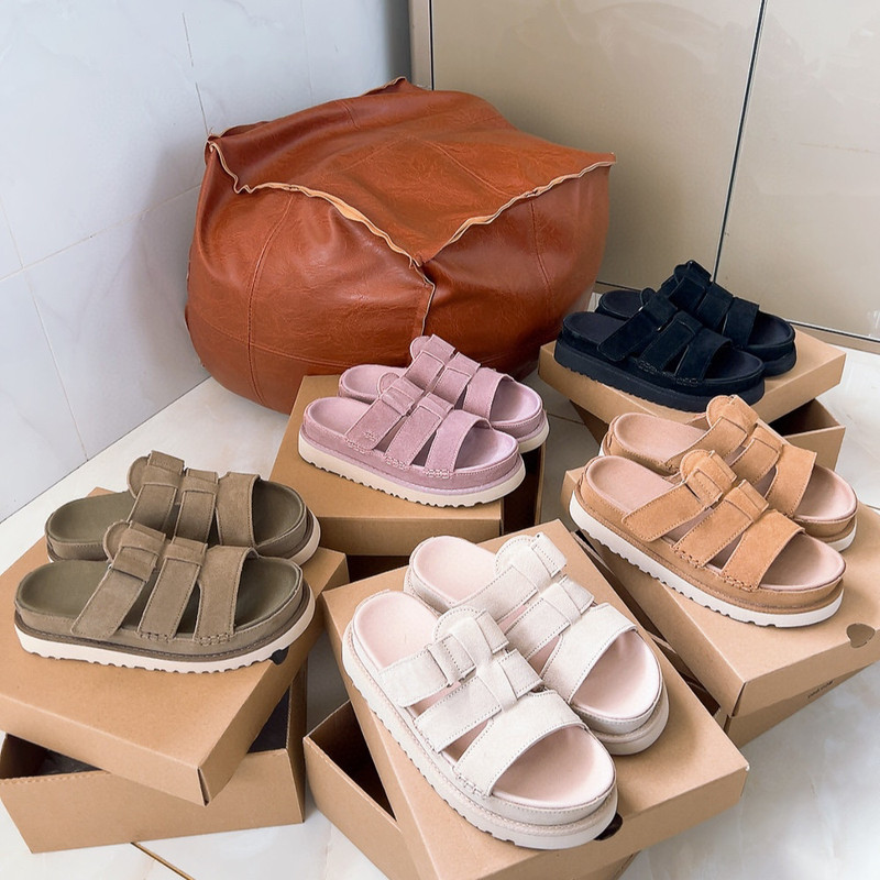 Sandals Summer New Men's and Women's Shoes Couples Fashion Outdoor Beach Shoes Genuine Leather Trendy Versatile Shoes