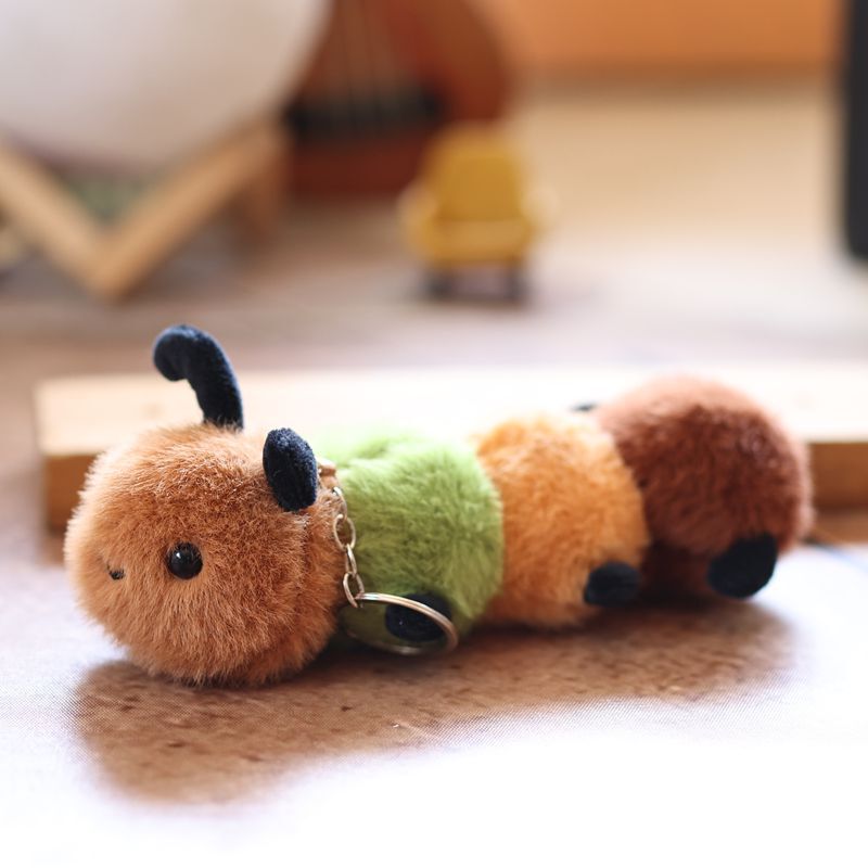 かわいい昆虫シリーズ小さな虫ペンダントぬいぐるみ人形カタツムリ蜂スクールバッグペンダントキーホルダー|undefined