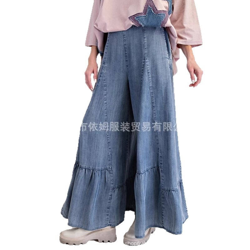 アマゾン 25 秋の新作クロスボーダー外国貿易ヨーロッパとアメリカの服弾性ウエストルーズカジュアルワイドレッグパンツカジュアルパンツ|undefined