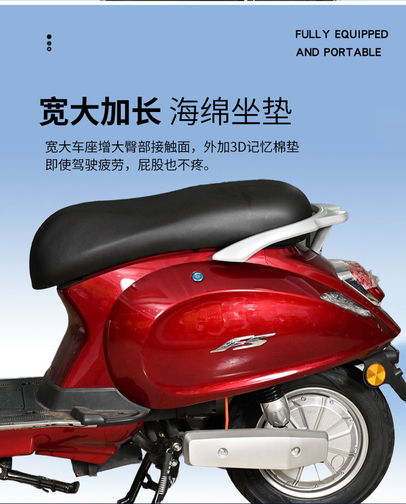 Foreign Trade Export Electric Vehicle Tsl2 Electric Motorcycle High-Speed Long-Range Battery Vehicle New Model Two-Wheeled Scooter Electric Vehicle