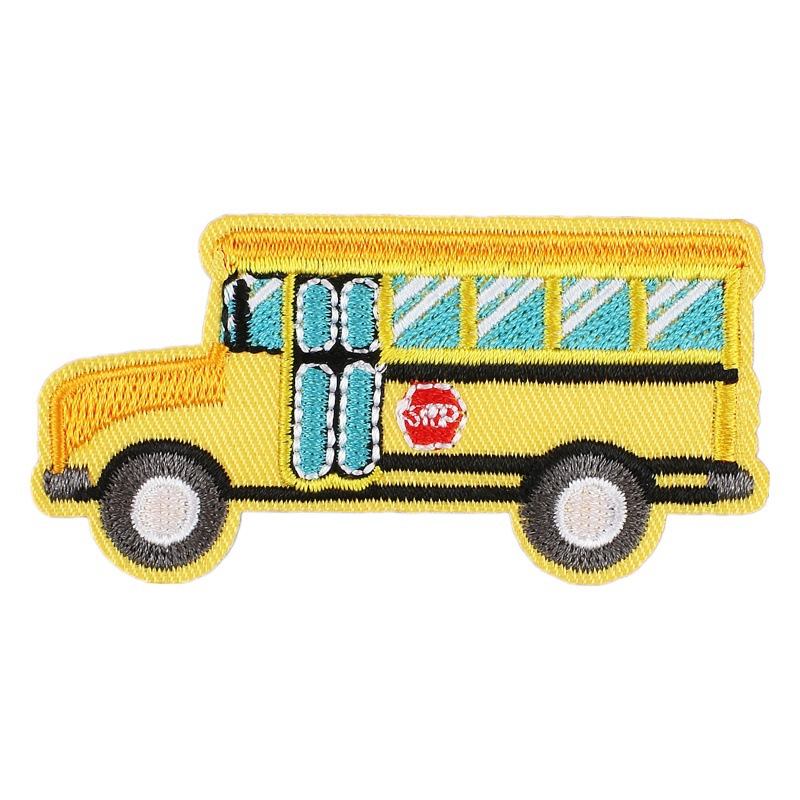 Xiao Tian Sanitation Car Embroidery Cloth Sticker Computer Embroidery Label Ambulance Taxi Patch Clothes Decoration Police Car