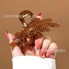 Design shark, summer hairgrip, big elegant advanced crystal, hair accessory, crab pin, trend of season, high-quality style