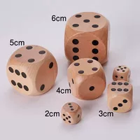 Трансграничные 3cm4cm5cm6cm Деревянные кости Летающие шахматы Цветные игры лотереи реквизит сплошное сито