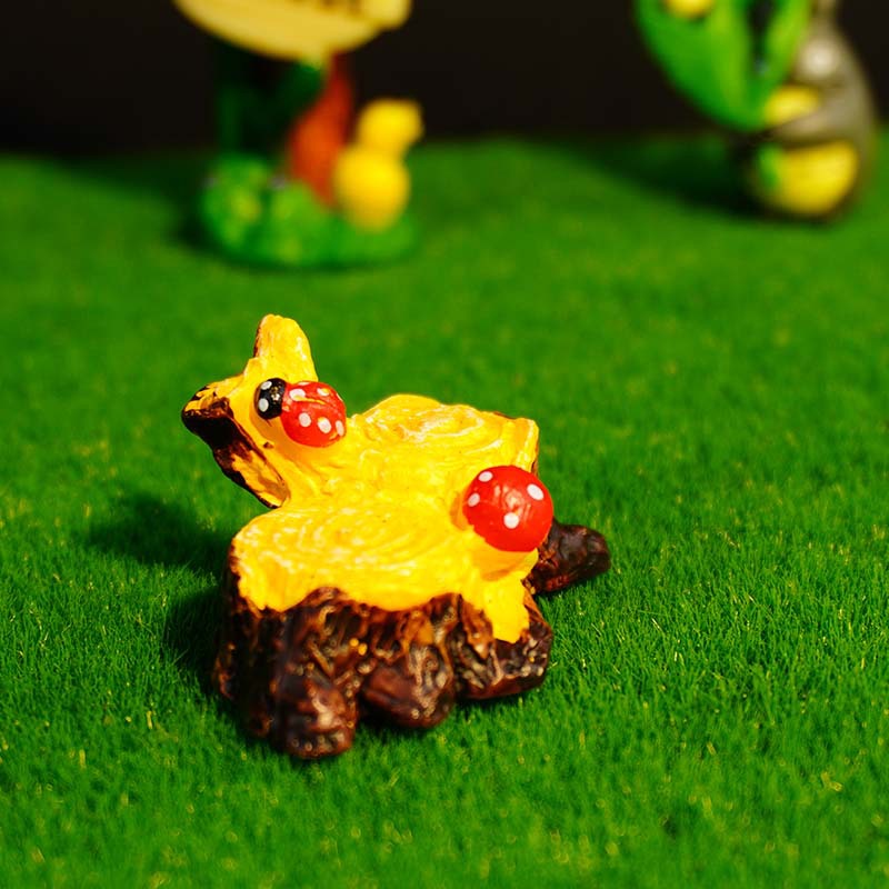 Pecera paisaje decoración musgo micro paisaje joyería seta árbol pila suculenta DIY Asamblea pequeños adornos