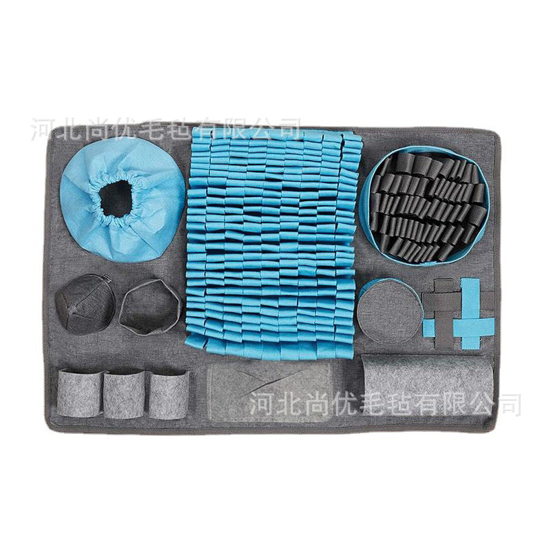 Estera de olfateo de mascotas transfronteriza juego de caza de alimentos manta rompecabezas de descompresión perro y gato estera de juguete estera de comida lenta