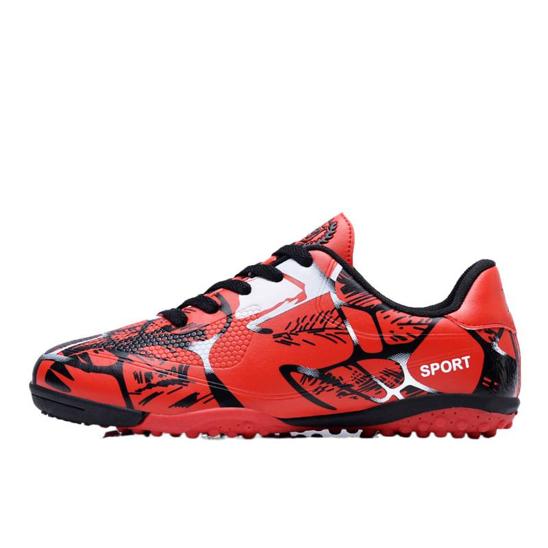 Zapatos de fútbol de clavos largos transfronterizos para niños al aire libre primavera y verano para estudiantes de primaria y secundaria zapatos de entrenamiento deportivo de clavos al por mayor