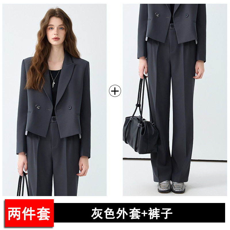 高级感新款今年流行2025春秋西装套裤小个子韩版宽松休闲西服1899|undefined