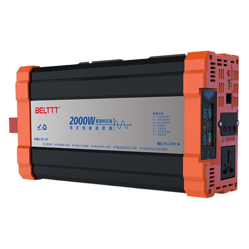 Pie 2000W inversor solar fuera de la red 12V hogar inversor universal de alta potencia inversor de onda sinusoidal