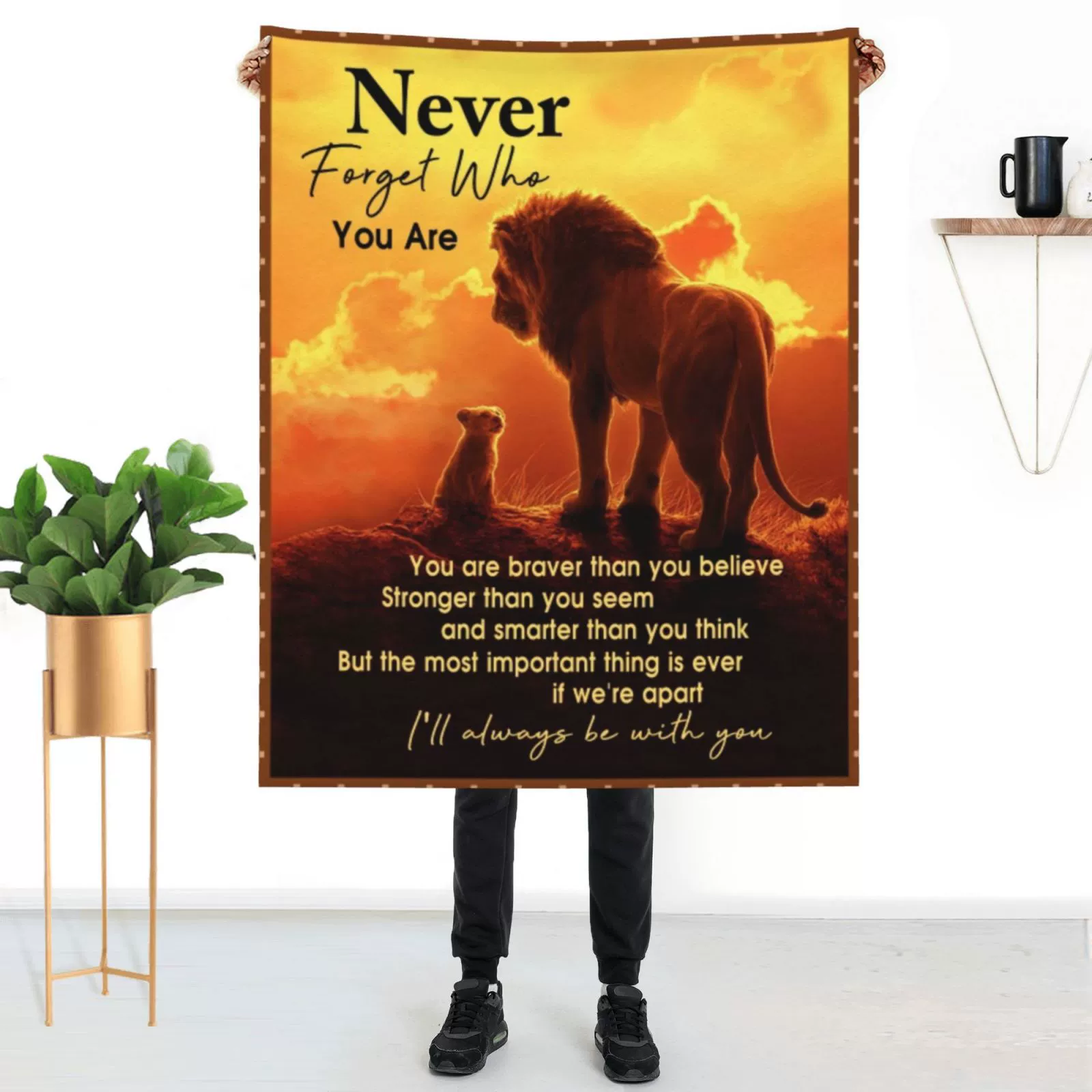 Amazon горячие продажи Лев фланелевое одеяло кондиционер одеяло подарок для пожилых Двусторонняя фланель