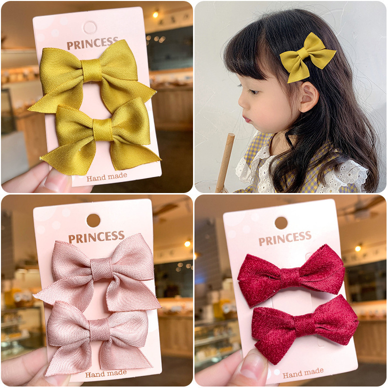 小さい蝶結びの頭飾りの子供のかわいい王女の女の子のヘアピンの赤ちゃんの髪飾りのクリップの小さい女の子の髪の花のヘアピン|undefined