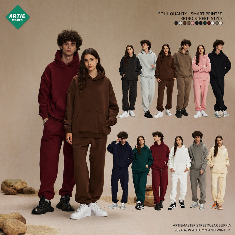 2026 Autumn and Winter New Product Polar Fleece 400g Trendy Brand Hooded Sweatshirt for Men Oversize Non-Shedding Thickened Men's Hoodie