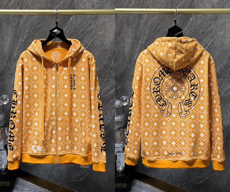 25ss正确版Chrome Hearts 克罗伈十字架连帽卫衣百搭潮流时尚批发|undefined
