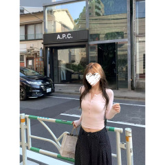 显瘦恤女感修身长袖上衣+波点休闲裤两件套女装其他