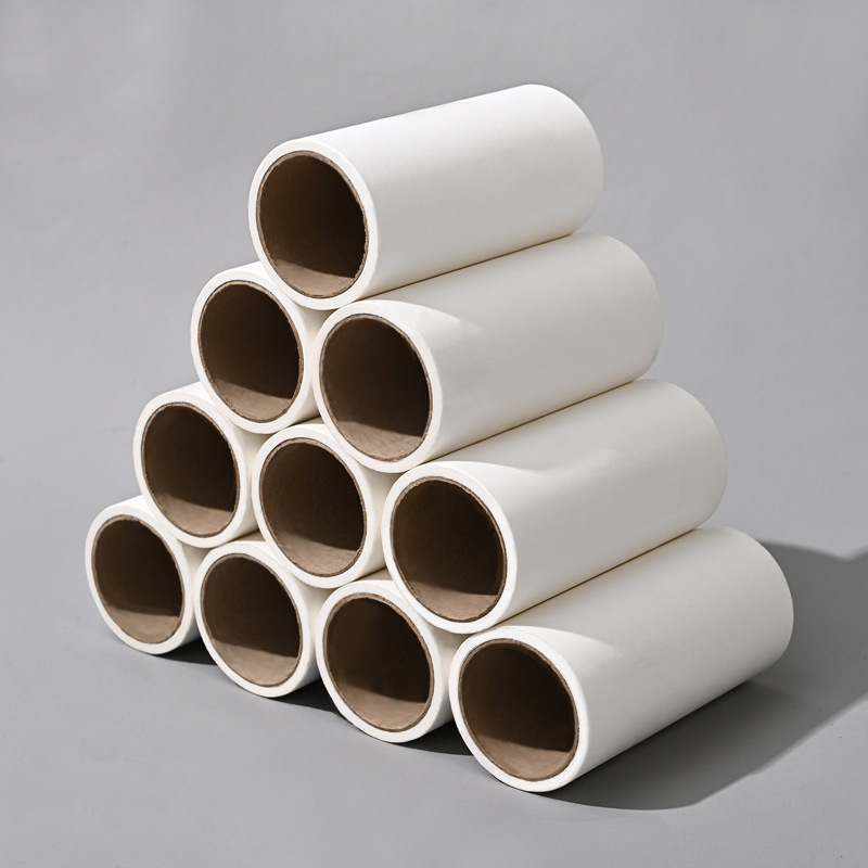 10cm papel pegajoso papel de limpieza de papel de reemplazo desgarrable núcleo de papel pegajoso oblicuo longitud de lágrima se puede pedir la impresión de papel pegajoso image 6
