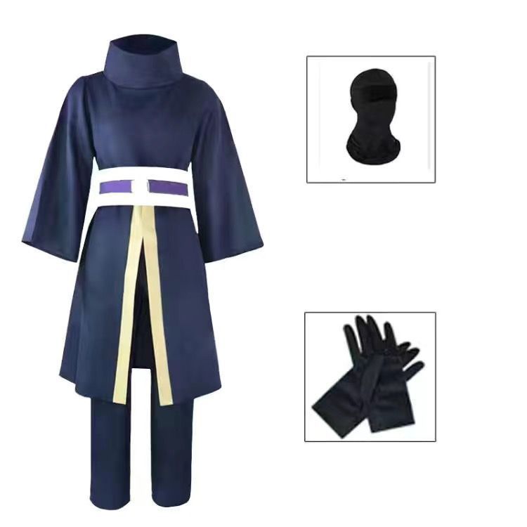 アニメ火影忍者宇智波帯土暁組織阿飛服cos服白マスク神秘人道具|undefined