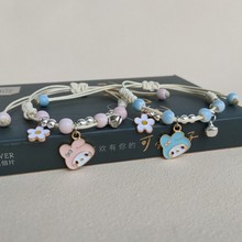 新款可爱卡通 狗美乐蒂手链一对女学生闺蜜 礼物陶瓷小饰品批发