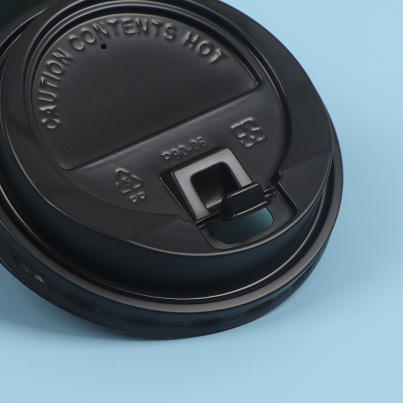 Tapa de plástico PS de calibre 80/90 para taza de café, taza de leche de soja, taza de té con leche, tapa con interruptor, tapa de rosca a prueba de fugas, tapa de botella.