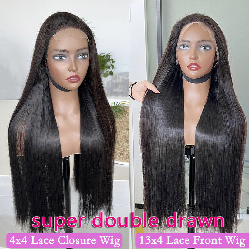 Cross-border European and American wigs, 12A SDD grade, first-tier human hair wigs with lace front Cross-border European and American wigs, 12A SDD grade, first-tier human hair wigs with lace front