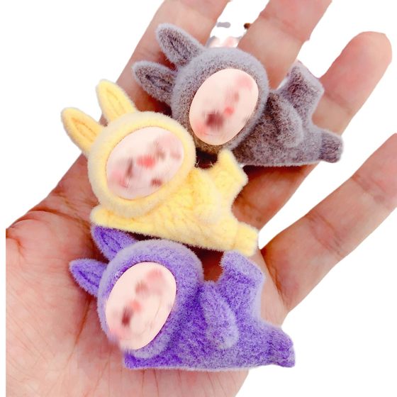 New Cute Cartoon Cloth Flocking Doll Resin Ornaments Blind Box Office Desktop Doll Model Jewelry Accessories
