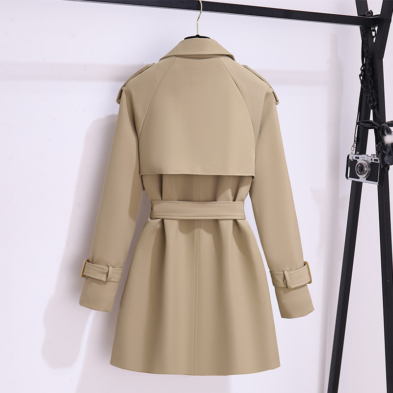 ng2510292 2024 Inverno Nuovo Elegante Trench per Donne Petite Stile Britannico Coreano Taglie Forti Lunghezza Media Cappotto Snellente che Stringe la Vita_voghion.com