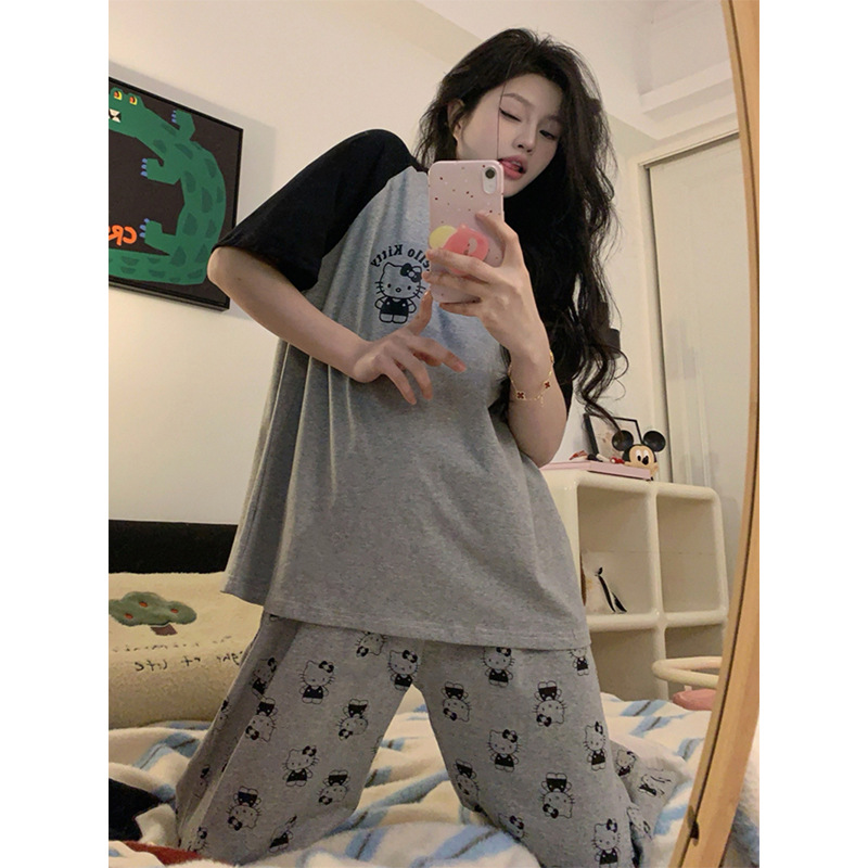 KT 그레이 슈트 [반팔바지]