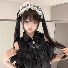 かわいい少女の髪飾りlolita漫展は、女性の蝶結びの髪飾り猫耳ヘアピン猫耳ヘアバンドを多用している