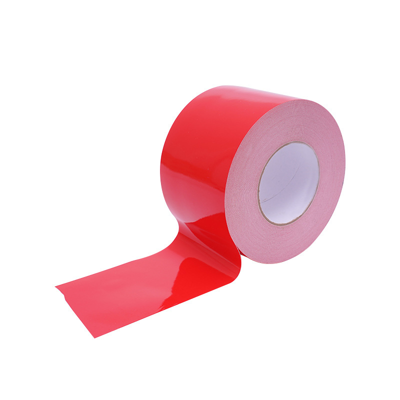 现货红膜白色泡棉双面胶带 厂家批发红色海棉胶带可定厚度0.3-3mm