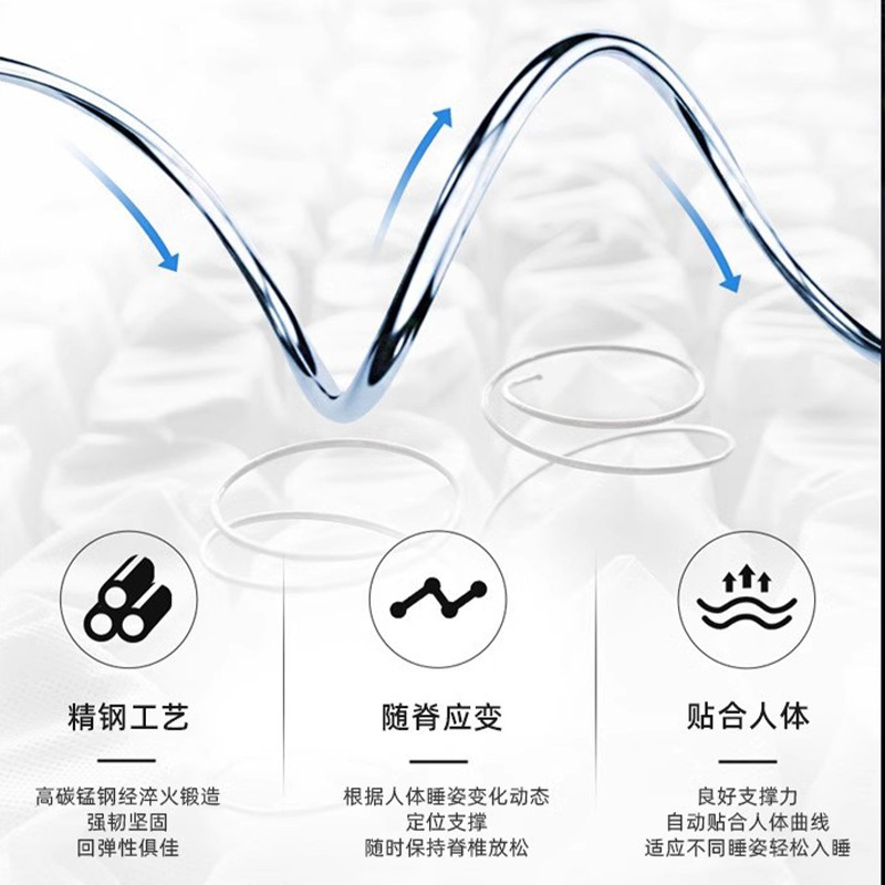 美暮糸五つ星ホテルラテックス独立袋静音スプリングマットレス席夢思30センチ厚さ卸売り|undefined