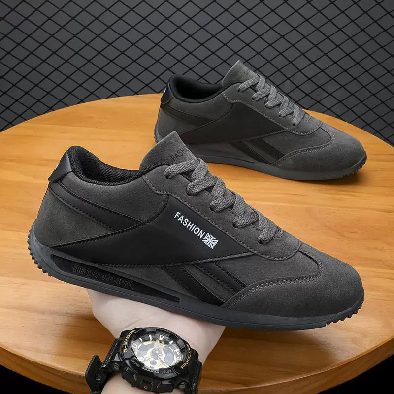 Обувь Forrest Gump на платформе, Мужская весенне-осенняя Спортивная повседневная обувь на открытом воздухе, винтажная Классическая легкая рабочая обувь из мягкой кожи, Мужская модная обувь для охраны труда