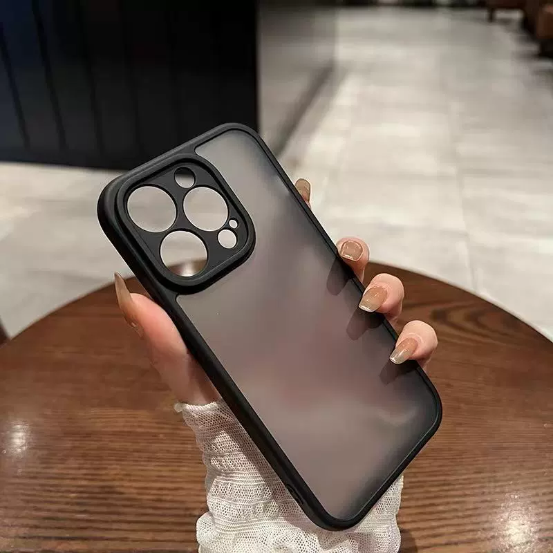 Чехол для телефона совместимый с iPhone 16 в матовом черном цвете, iPhone16 Pro, чехол для телефона, iPhone15 Pro, iphone, защита от падений