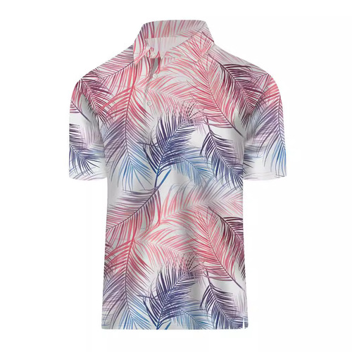 Men's Golf Shirt, Fun Hawaiian Golf Polo Shirt Gift, Quick-Drying Fit